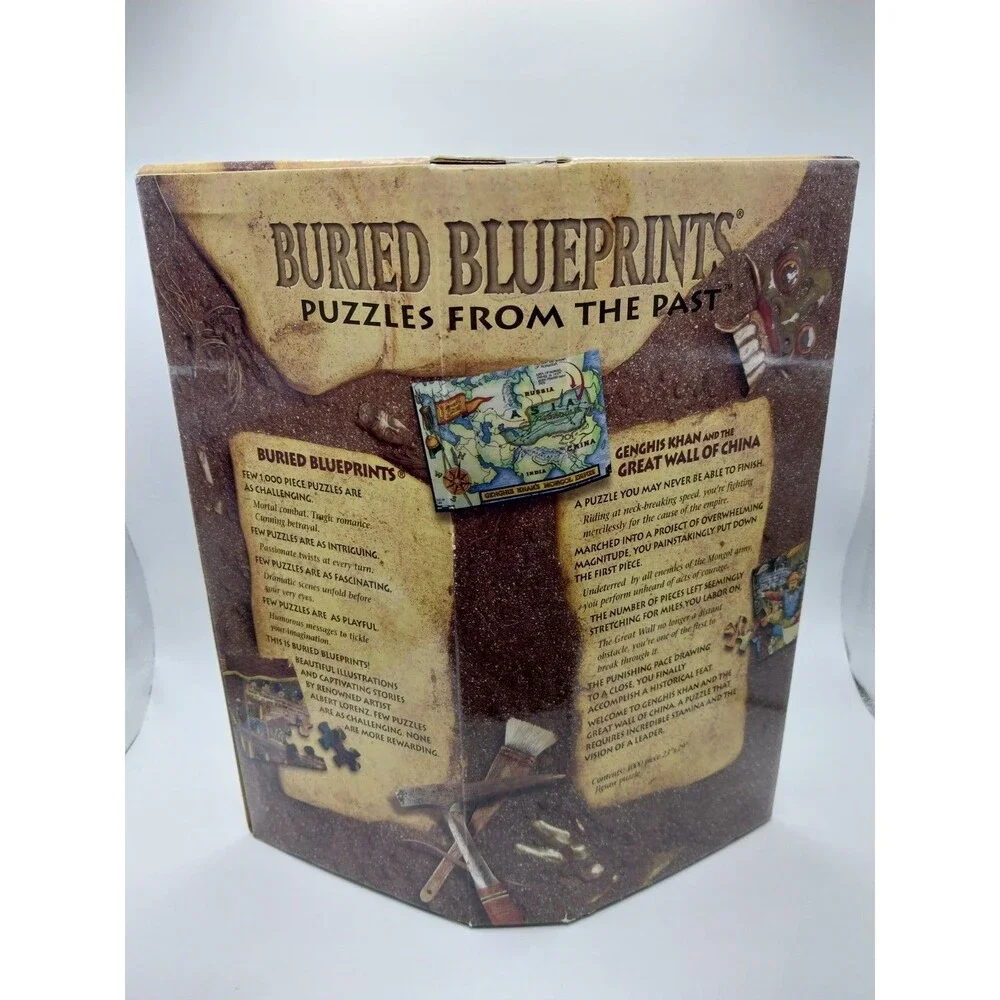 Bepuzzled Puzzle  Buried Blueprints 1998 - The Great Wall of China NIB Sealed